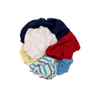 Trapo de color 5 kg ideal para talleres e industria. Algodón reciclado, alta absorción, gran resistencia y cero pelusa para una limpieza profesional en maquinaria, herramientas y superficies.
